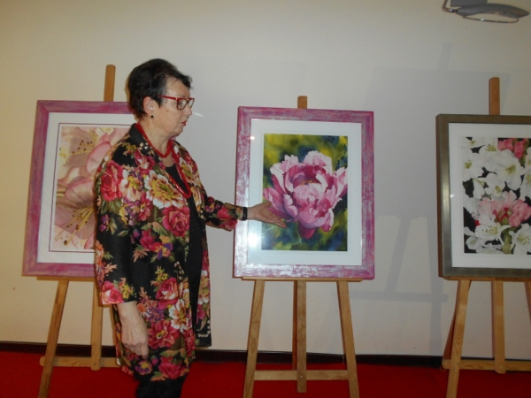 ■CANNES 2020 Annie d'Herpin, peintre aquarelliste, présente les tableaux de son Exposition-Hommage 