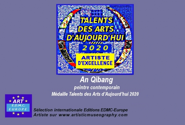 An Qibang, peintre contemporain (Chine) a obtenu la Médaille des 