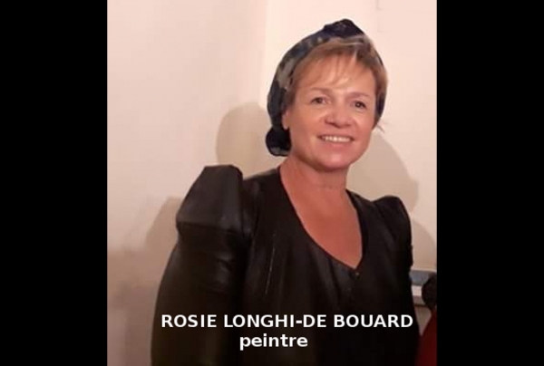 Rosie Longhi-De Bouard, peintre, Lauréate du Palmarès des Trophées des Arts PARIS 2020 Capitale internationale des arts et des styles.