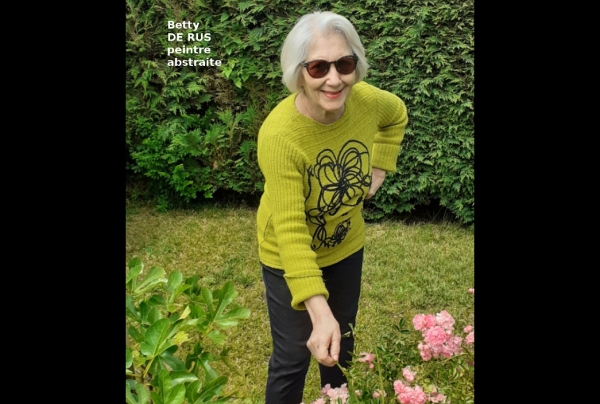 Betty DE RUS, peintre, Lauréate du Palmarès des Trophées des Arts PARIS 2020 Capitale internationale des arts et des styles.