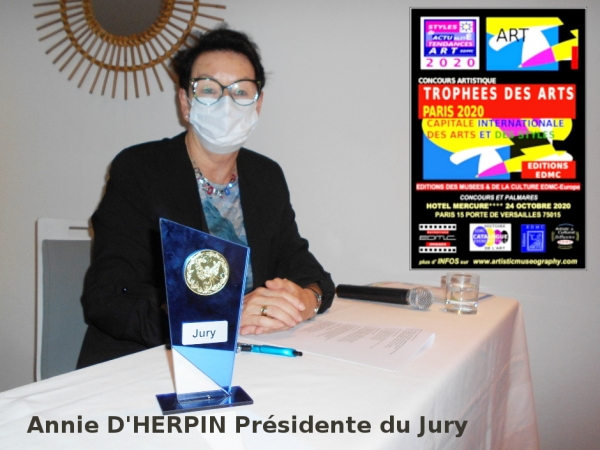 La présidente du Jury Annie d'Herpin, lors des 
