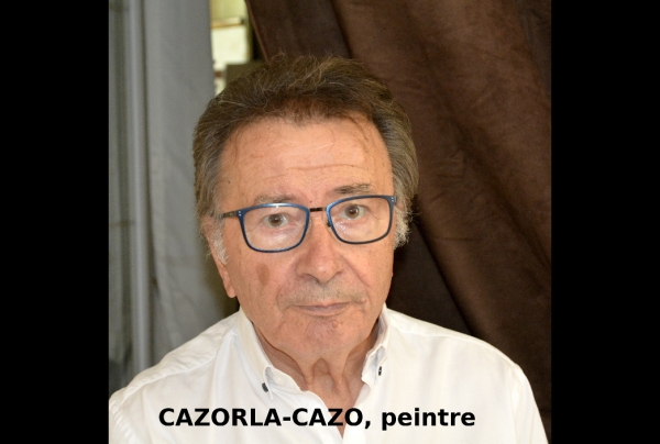 Le peintre Cazorla-Cazo, peintre du monde, Lauréat du Palmarès des Trophées des Arts Paris 2020. Capitale internationale des arts et des styles.