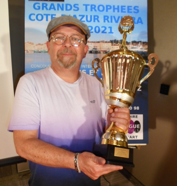 Frédéric Boirie, peintre figuratif, Lauréat du Palmarès, Grand Trophée Côte-d'Azur Riviera 2021