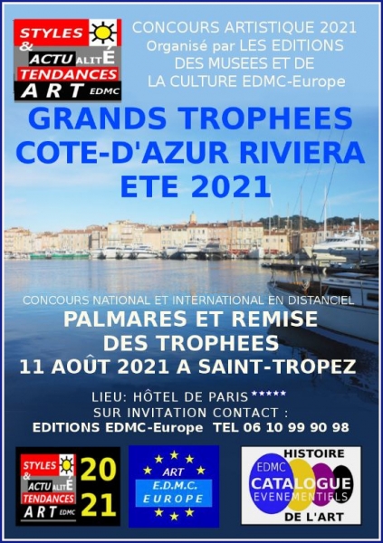 Palmarès des Grands Trophées Côte-d'Azur Riviera 2021 - Concours - 11 Août 2021 Palmarès Salon Miró de l'Hôtel de Paris (5 étoiles) à Saint-Tropez.