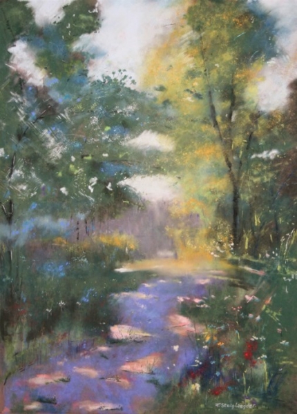 “Jeux de lumières”, Pastel  (50x65cm) oeuvre de Frédéric Steinlaender