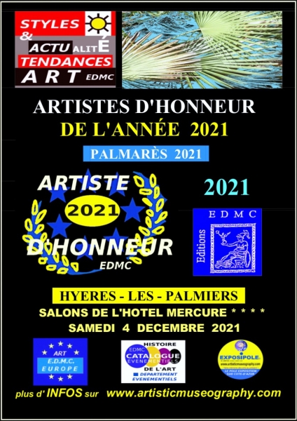 Affiche Artistes d'Honneur de l'Année 2021
