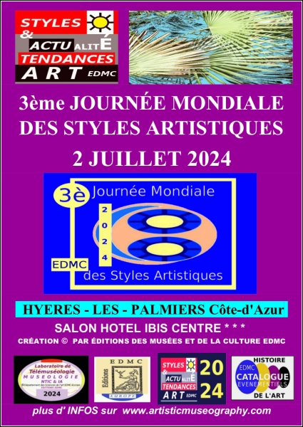 AFFICHE IIIe JOURNEE MONDIALE DES STYLES ARTISTIQUES 2024 
