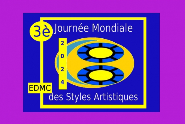 Le logo de la Journée Mondiale des Styles Artistiques 2024 signale pour le monde de l'art, ses acteurs et les artistes, cet événementiel qui met en lumière les styles, mais aussi les démarches artistiques profondes qui les sous-tendent.