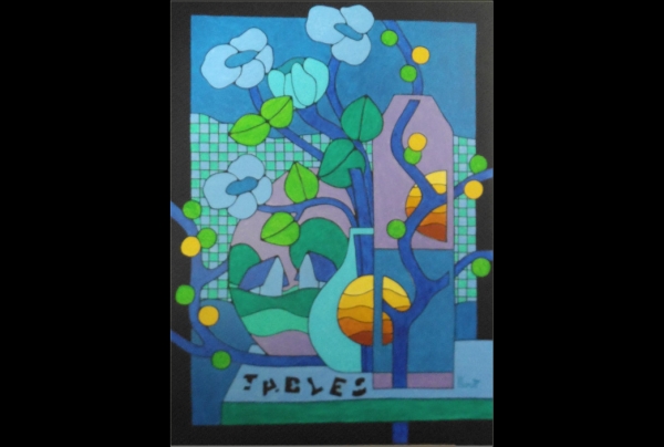 ''Lueurs Jaunes'',100x73 cms Toile Acrylique.Michel MARANT dialogue avec la nature dans le nouveau langage pictural qu'il a créé. Il associe le spectateur au mystère de ses visions pour partager les fruits d'une beauté différente.