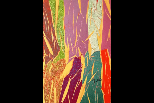 Energie Radiante 130x80cm peinture abstraite d