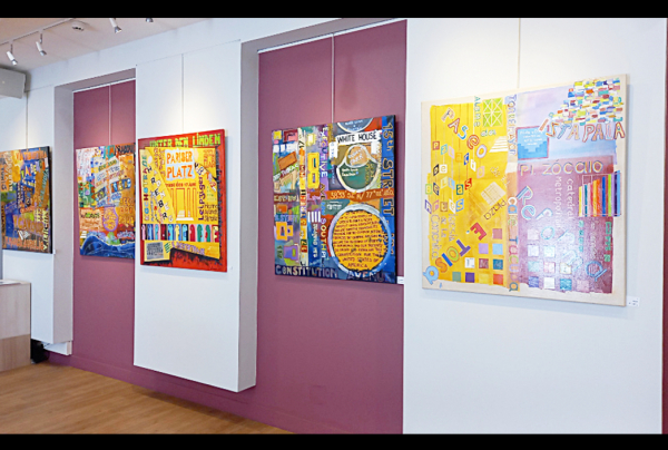 Vue de l'Exposition de peinture 