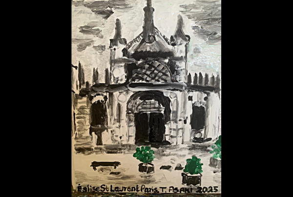 vue de PARIS, oeuvre du peintre Toshio ASAKI