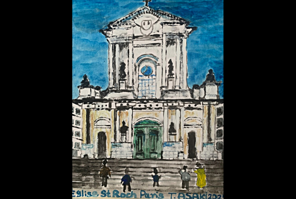 vue de PARIS, oeuvre du peintre Toshio ASAKI