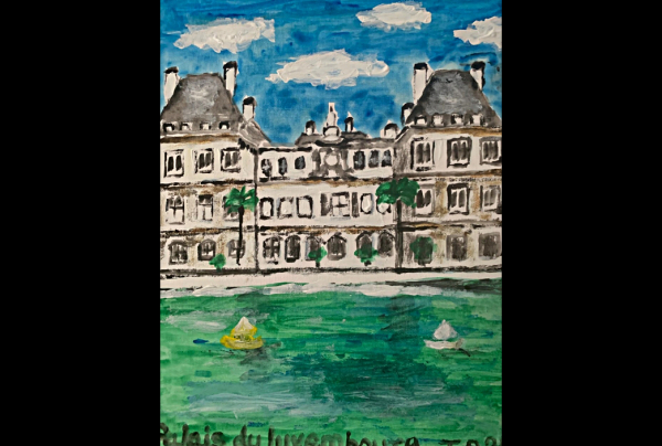 vue de PARIS, oeuvre de Toshio ASAKI, artiste peintre. École de Paris du XXIe siècle. 