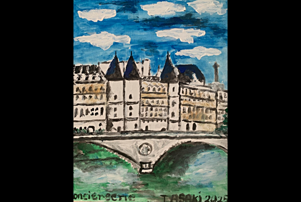 vue de PARIS, oeuvre de Toshio ASAKI, artiste peintre 