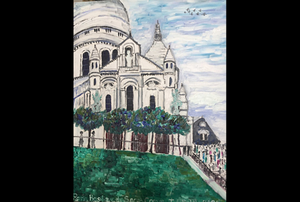 vue de PARIS, oeuvre du peintre Toshio ASAKI.