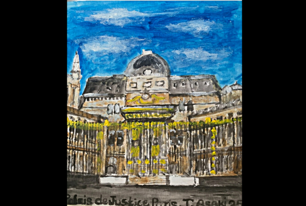 vue de PARIS, oeuvre de Toshio ASAKI, artiste peintre