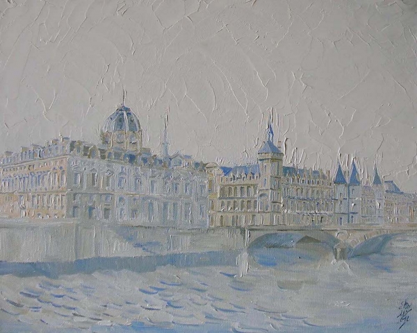 PARIS - CONCIERGERIE (32X45) PEINTURE DE PHILIPPE SKOWRON