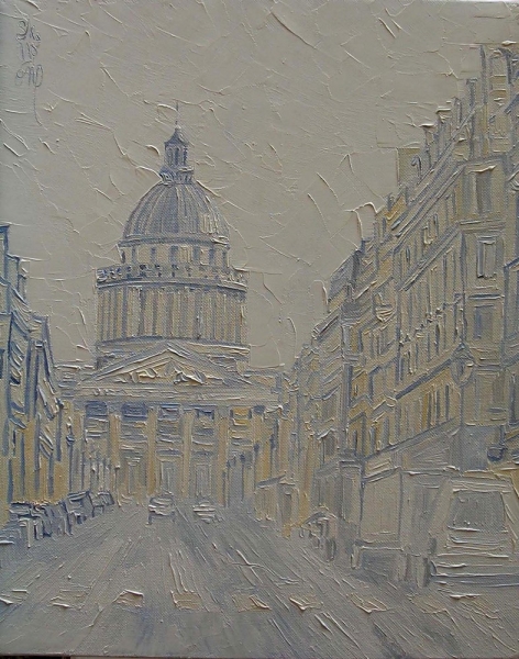 PARIS - PANTHEON (32X45) PEINTURE DE PHILIPPE SKOWRON