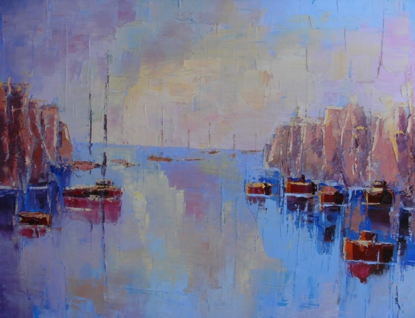 PEINTURE PORTUAIRE DE DAVID PONS RESTRUCTURALISME 