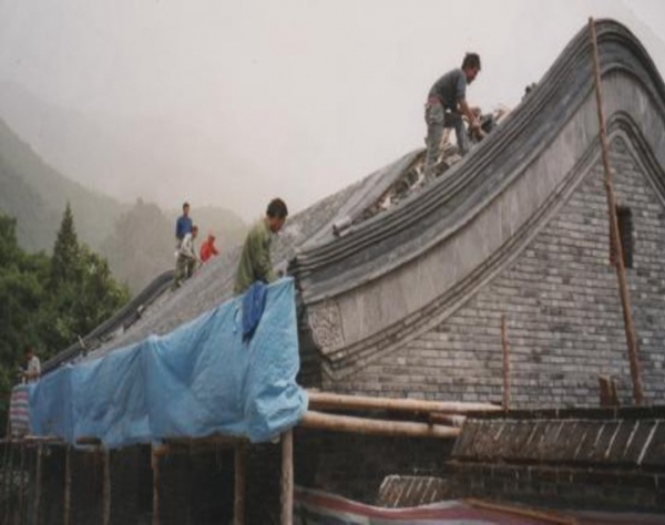 50 Chine -Chantier de restauration de toiture