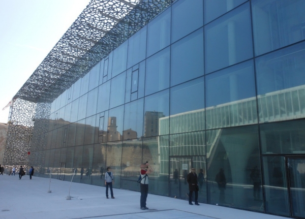 1-VUE DU MUCEM - MUSEE DES CIVILISATIONS DE L'EUROPE ET DE LA MEDITERRANEE, OUVERTURE PREVUE AU PRINTEMPS 2013<br/>© A.A Mars 2013 