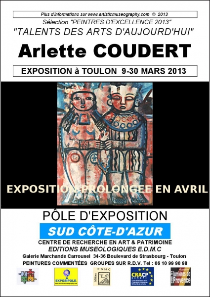 ARLETTE COUDERT; UNE EXPOSITION REUSSIE QUI APPELLE PROLONGATION; ON NE SE LASSE PAS DE CETTE INCURSION AU PAYS DES INCAS, EN UNE RENCONTRE DIFFERENTE DU MYSTERE DES ARTS PRECOLOMBIENS.