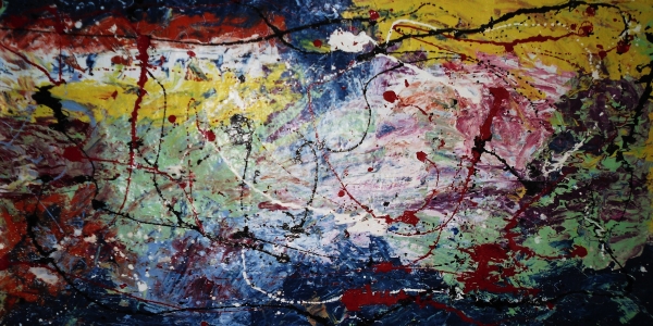 La peintre abstraite Gilberte FERRARI redéploie les techniques picturales avec de nouvelles logiques créatives.