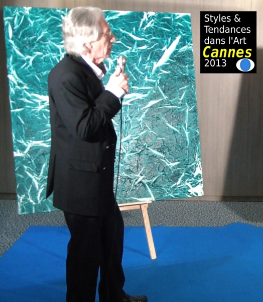 Le peintre Alain DELIC présente ses oeuvres lors de STYLES ET TENDANCES DANS L'ART CANNES 2013