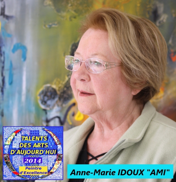 La peintre abstraite Anne-Marie IDOUX, dite 
