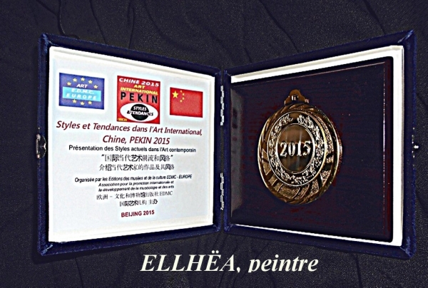 Médaille d'Or Internationale des arts de PEKIN 2015