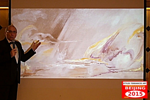 présentation du peintre Dominique DAUVERT à PEKIN 2015