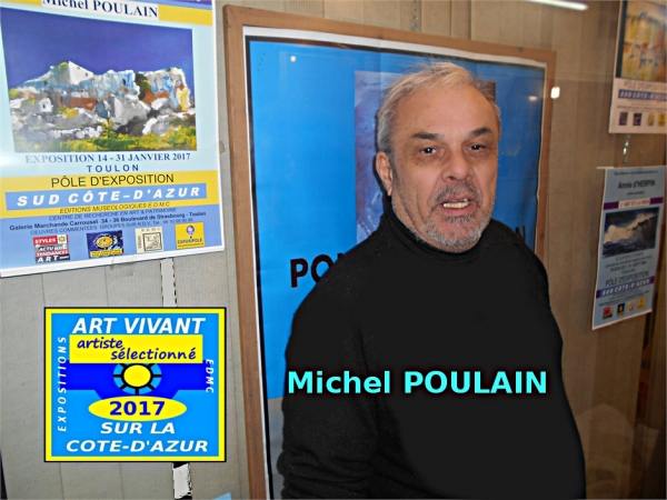le peintre Michel POULAIN, artiste sélectionné Exposition 