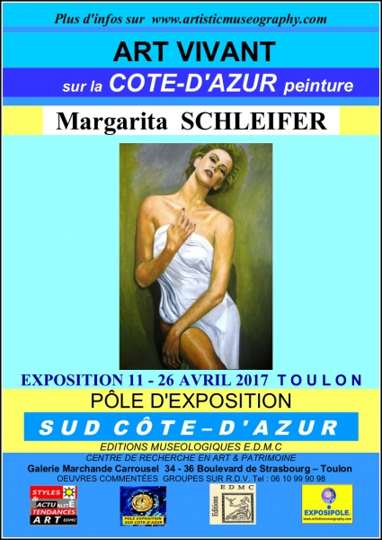 Affiche d'Exposition de la peintre Margarita SCHLEIFER