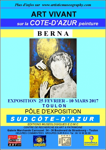 Affiche d'Exposition de la peintre BERNA