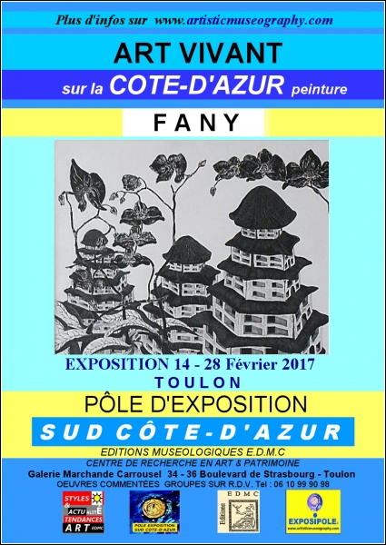 Affiche d'Exposition de la peintre FANY