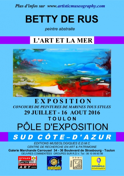 Betty de RUS, peintre de style abstrait, oeuvres de paysages abstraits 