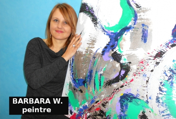 BARBARA W. le langage de son pinceau abstrait nous livre les confidences de son intériorité la plus profonde.