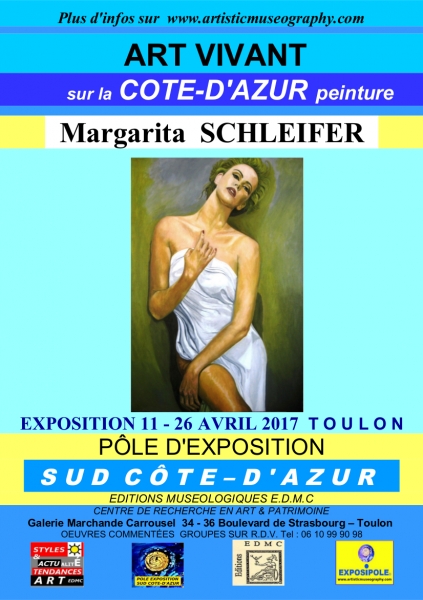 La peintre Margarita SCHLEIFER expose sur la Côte-d'Azur