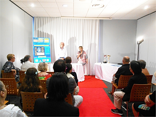 Conférence sur l'art par l'avocate (ER) Claudine LECUYER. Conférence hautement appréciée par le public.