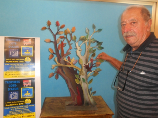 François BAZIN BIDAUD sculpteur, au Pôle exposition Sud Côte-d'Azur situé à Toulon Centre ville