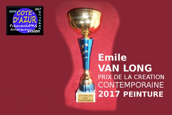 Emile VAN LONG, peintre, chercheur en art, Prix de la Création contemporaine