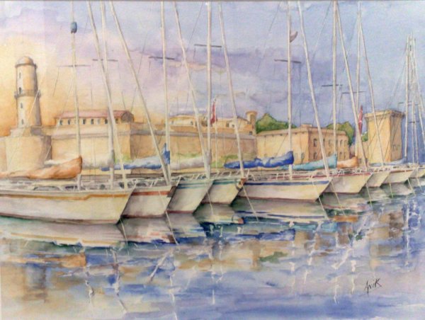 Fort St-Jean Marseille, Anik peintre
