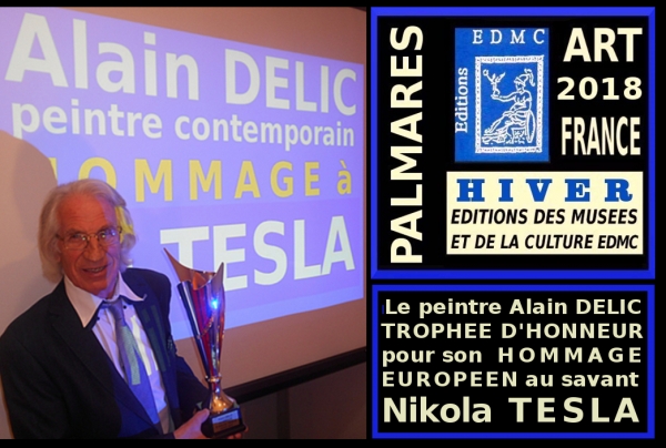 Le peintre Alain DELIC à reçu le Trophée d'Honneur du Palmarès des Styles pour son 