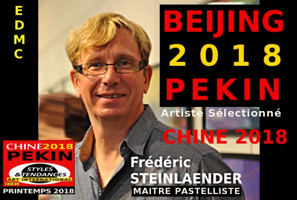 L'oeuvre du Maître Pastelliste français Frédéric STEINLAENDER hautement primée à PEKIN lors du Styles et Tendances dans l'Art International de Printemps qui a eu lieu en CHINE en Mai 2018