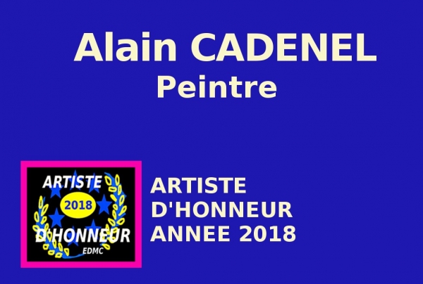 Le peintre abstrait Alain CADENEL 