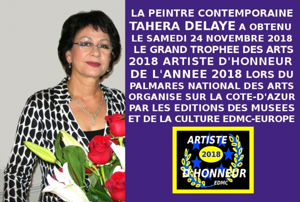 La peintre abstraite Tahera DELAYE 