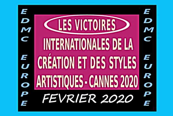 ■ LES VICTOIRES <br/>INTERNATIONALES <br/>DE LA CREATION ET DES STYLES ARTISTIQUES - CANNES 2020 - EDMC-EUROPE  logo