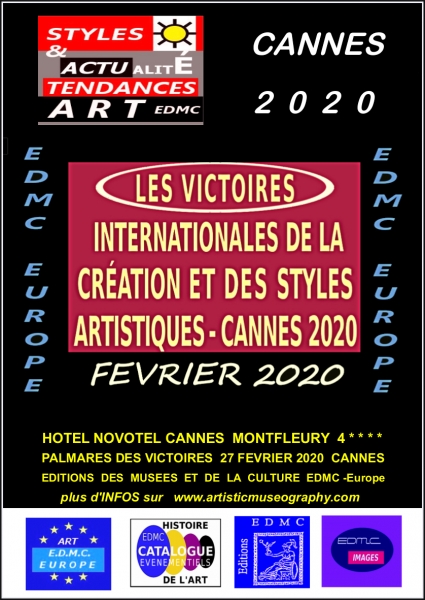 ■ AFFICHE DES VICTOIRES INTERNATIONALES DE LA CRÉATION ET DES STYLES ARTISTIQUES CANNES 2020