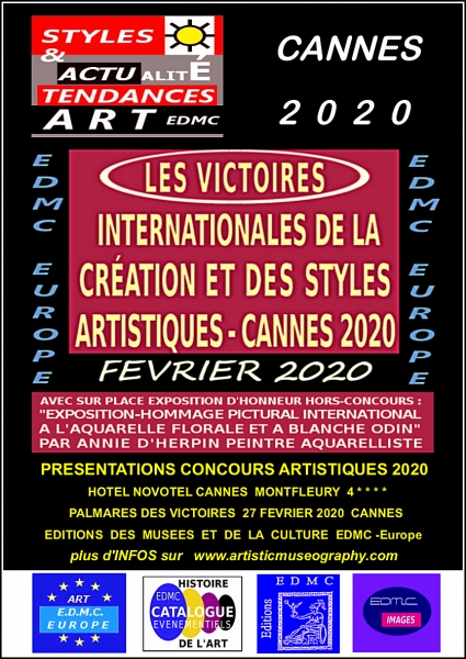 ■ VICTOIRES INTERNATIONALES DE LA CRÉATION ET DES STYLES ARTISTIQUES CANNES 2020